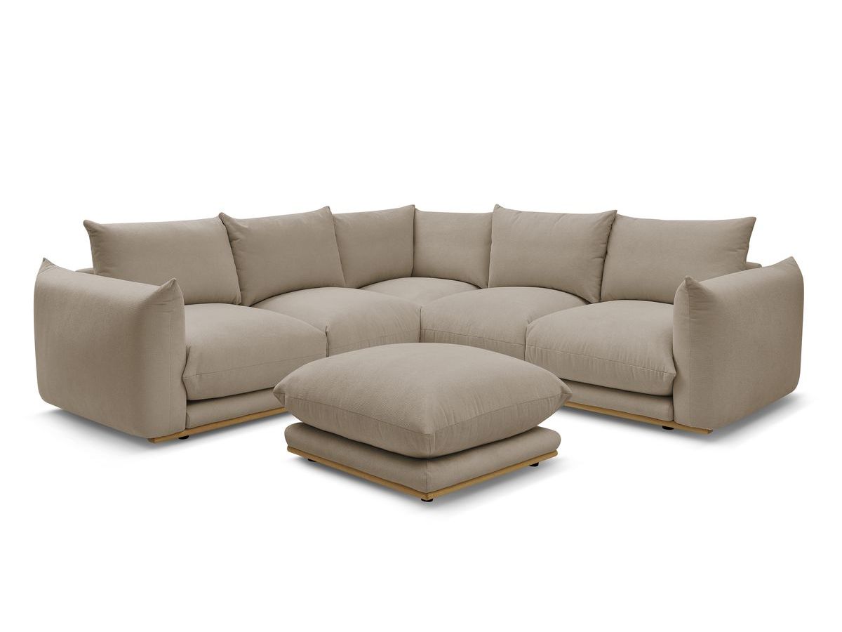 Canapé d'angle réversible ERNEST avec pouf