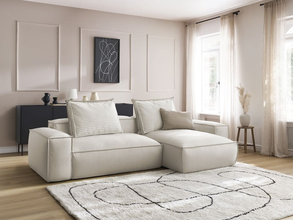 Canapé d'angle réversible ultra moelleux BOHEME cuir végan