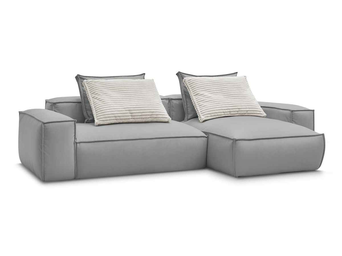 Canapé d'angle réversible ultra moelleux BOHEME cuir végan