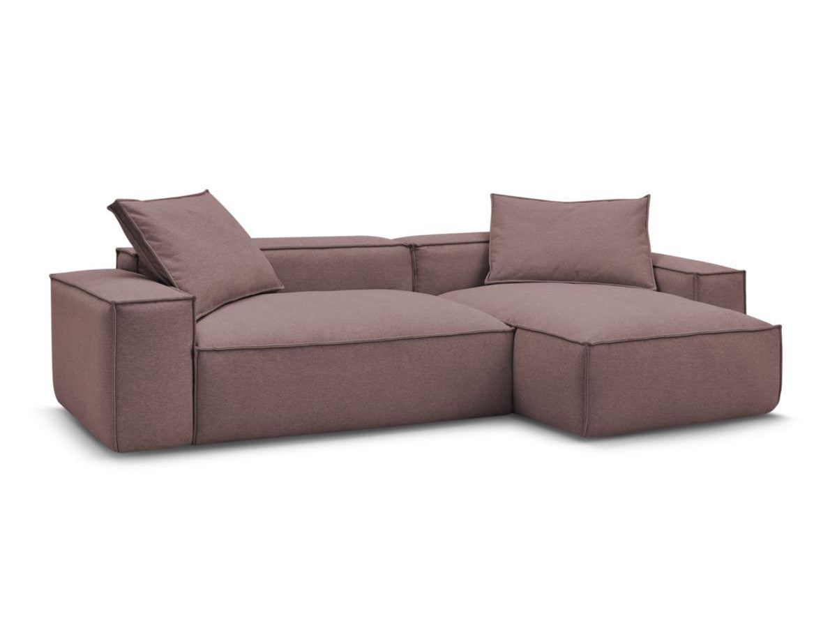 Canapé d'angle réversible ultra moelleux BOHEME tissu chiné