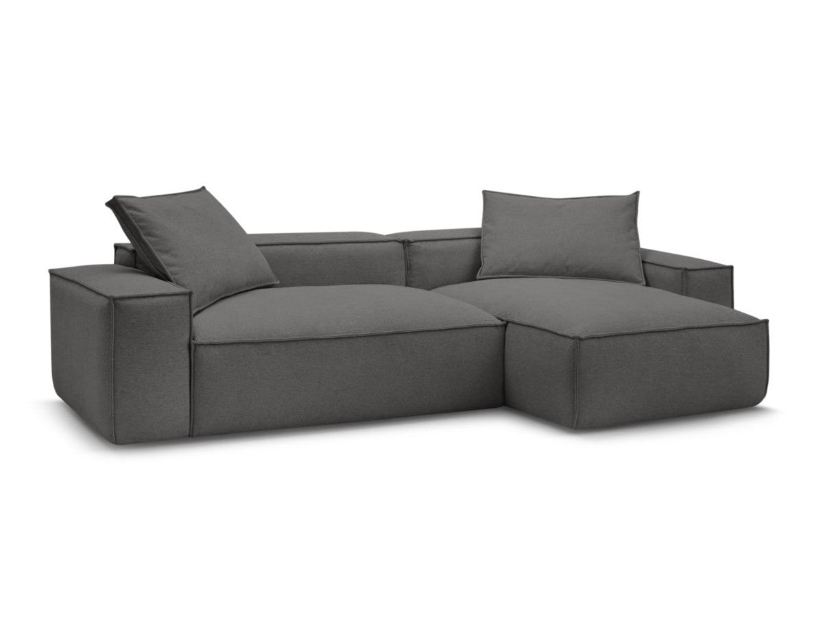 Canapé d'angle réversible ultra moelleux BOHEME tissu chiné