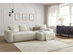 Canapé d'angle réversible ultra moelleux BOHEME tissu chiné