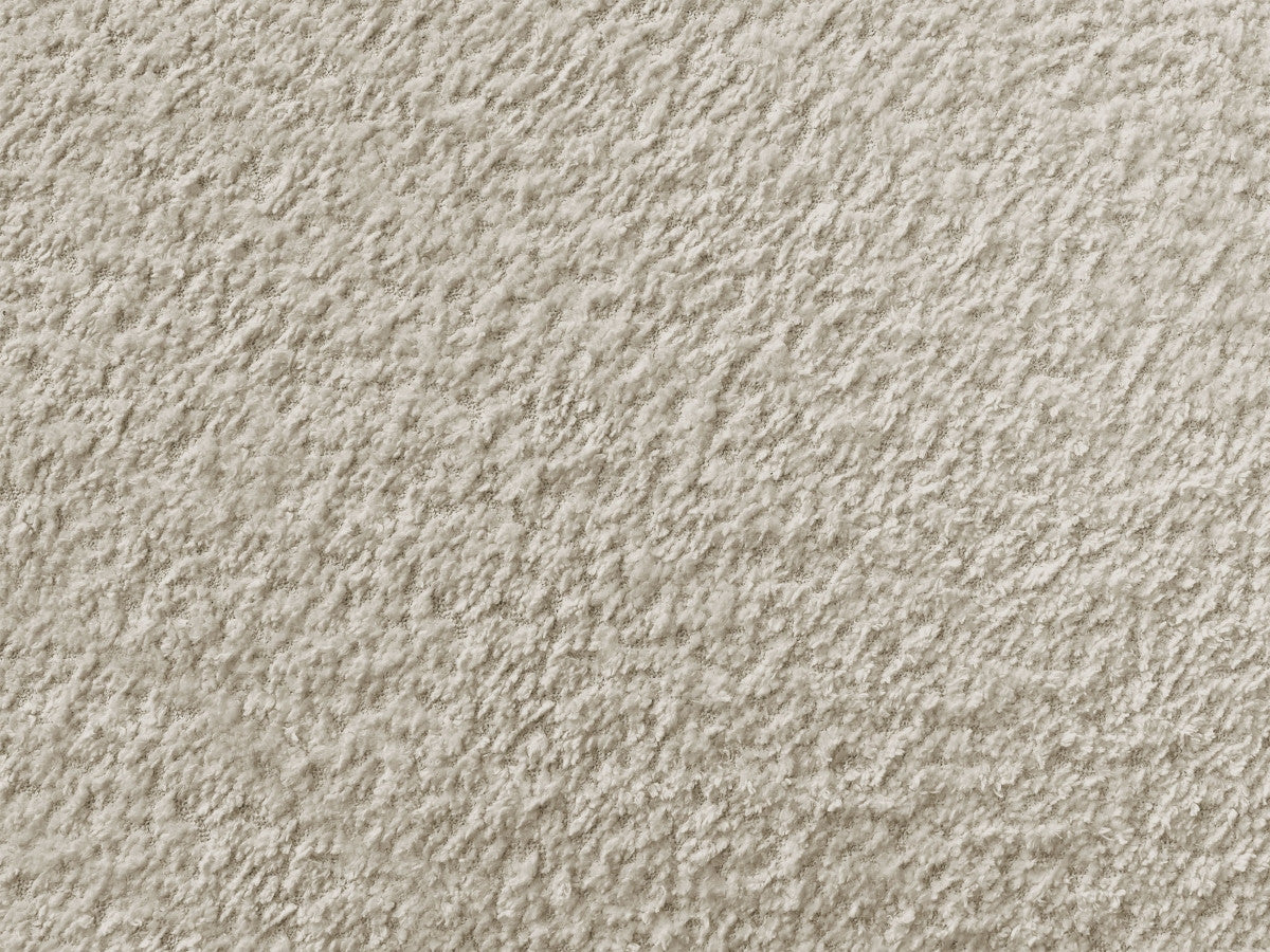 Canapé droit convertible 3 places FUJI tissu bouclette avec pouf