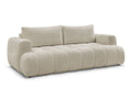 Canapé droit convertible 3 places FUJI tissu bouclette