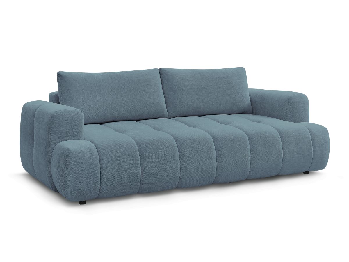Canapé droit convertible 3 places FUJI tissu lisse
