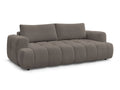 Canapé droit convertible 3 places FUJI tissu lisse