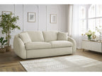 Canapé droit convertible CEZANNE ouverture express tissu lisse