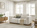 Canapé droit convertible CHELSEA ouverture express tissu texturé
