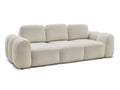 Canapé droit convertible coffre 3 places MONTAIGNE tissu bouclette