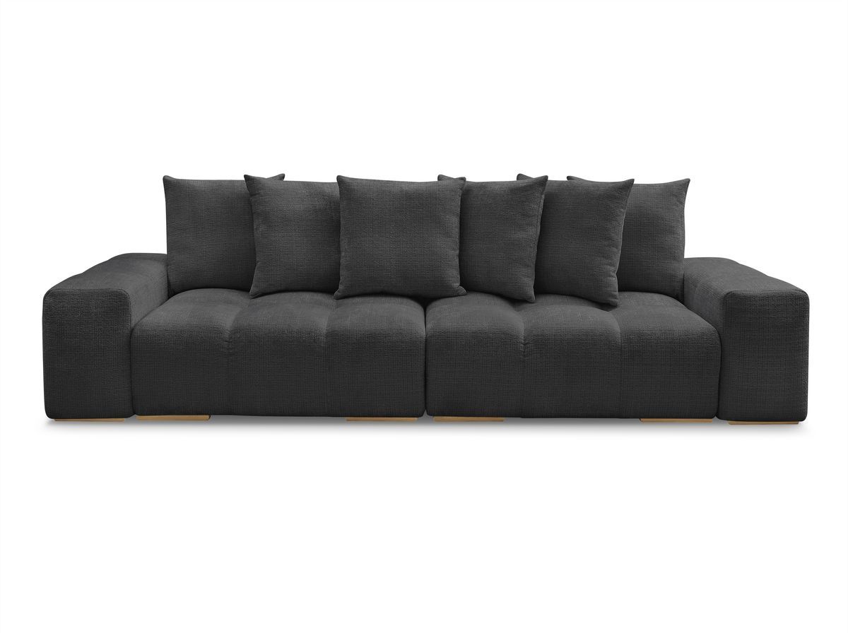 Canapé droit convertible coffre ANAKIN tissu texturé