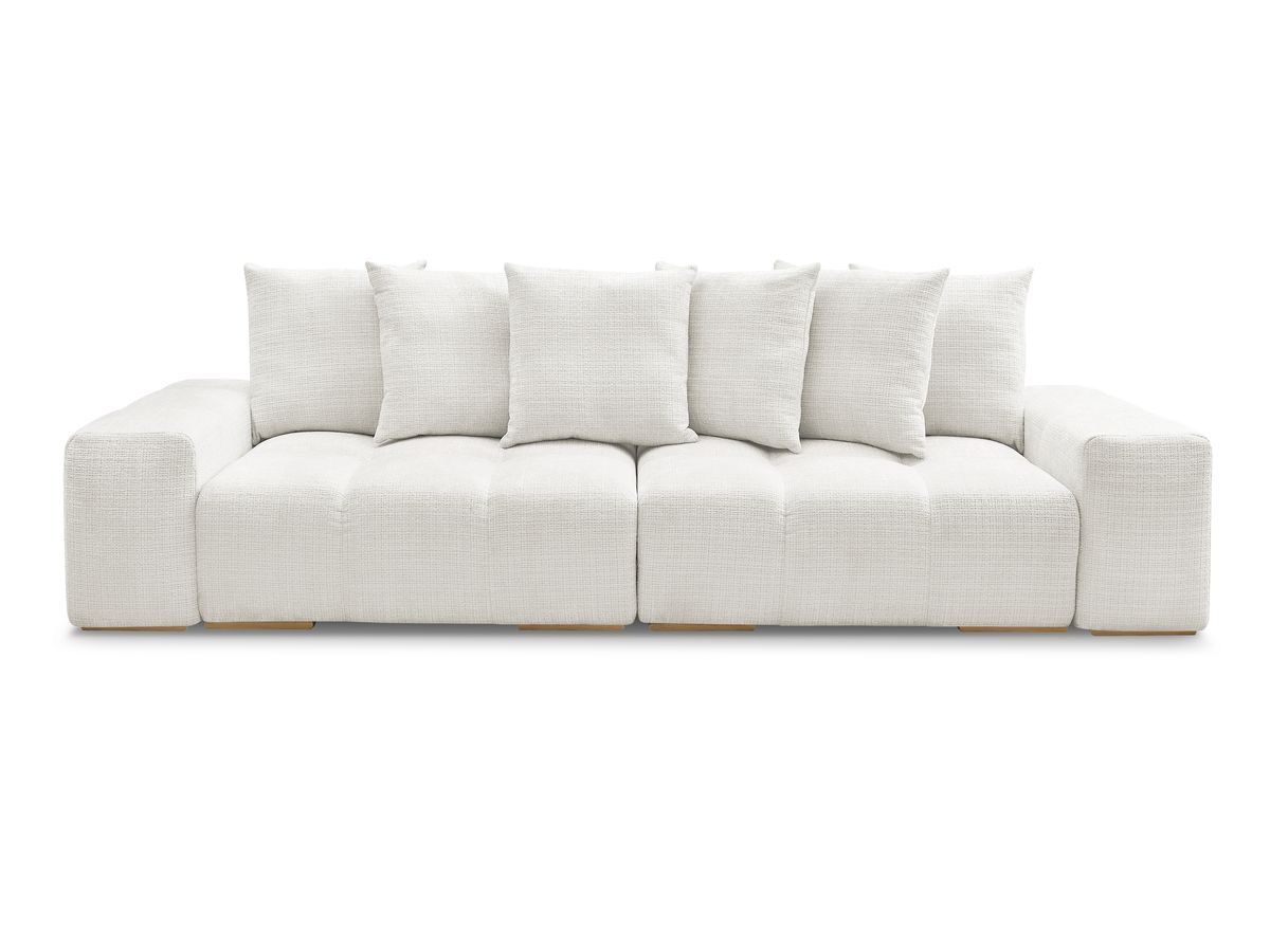 Canapé droit convertible coffre ANAKIN tissu texturé