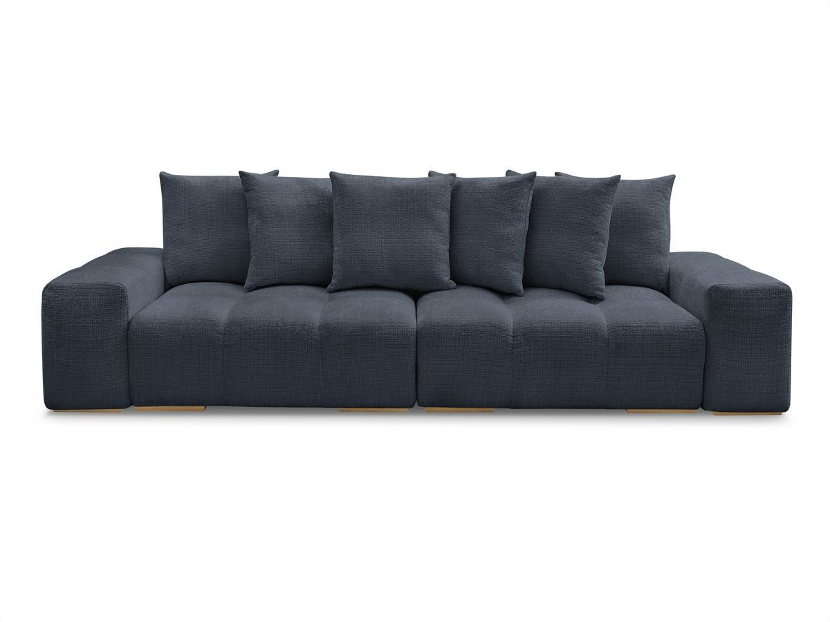 Canapé droit convertible coffre ANAKIN tissu texturé