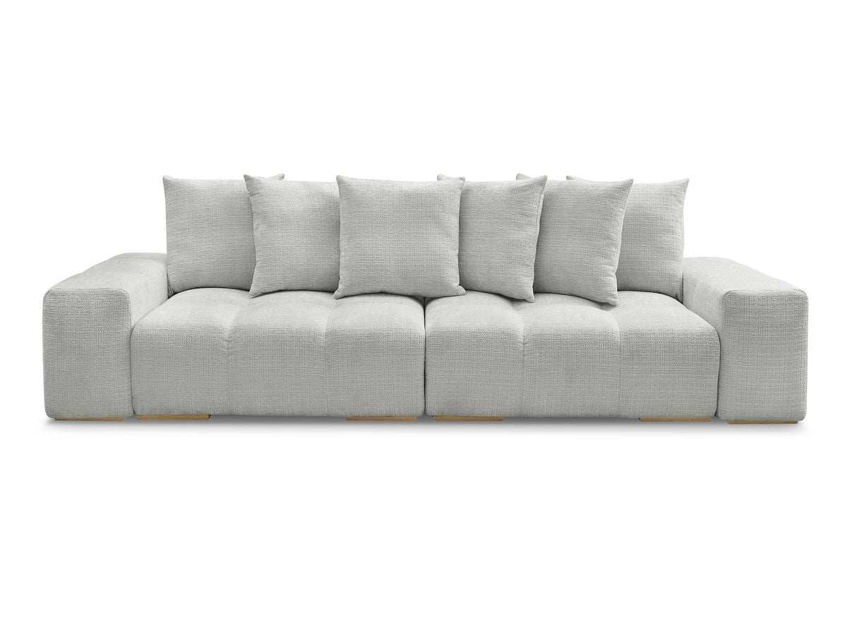 Canapé droit convertible coffre ANAKIN tissu texturé