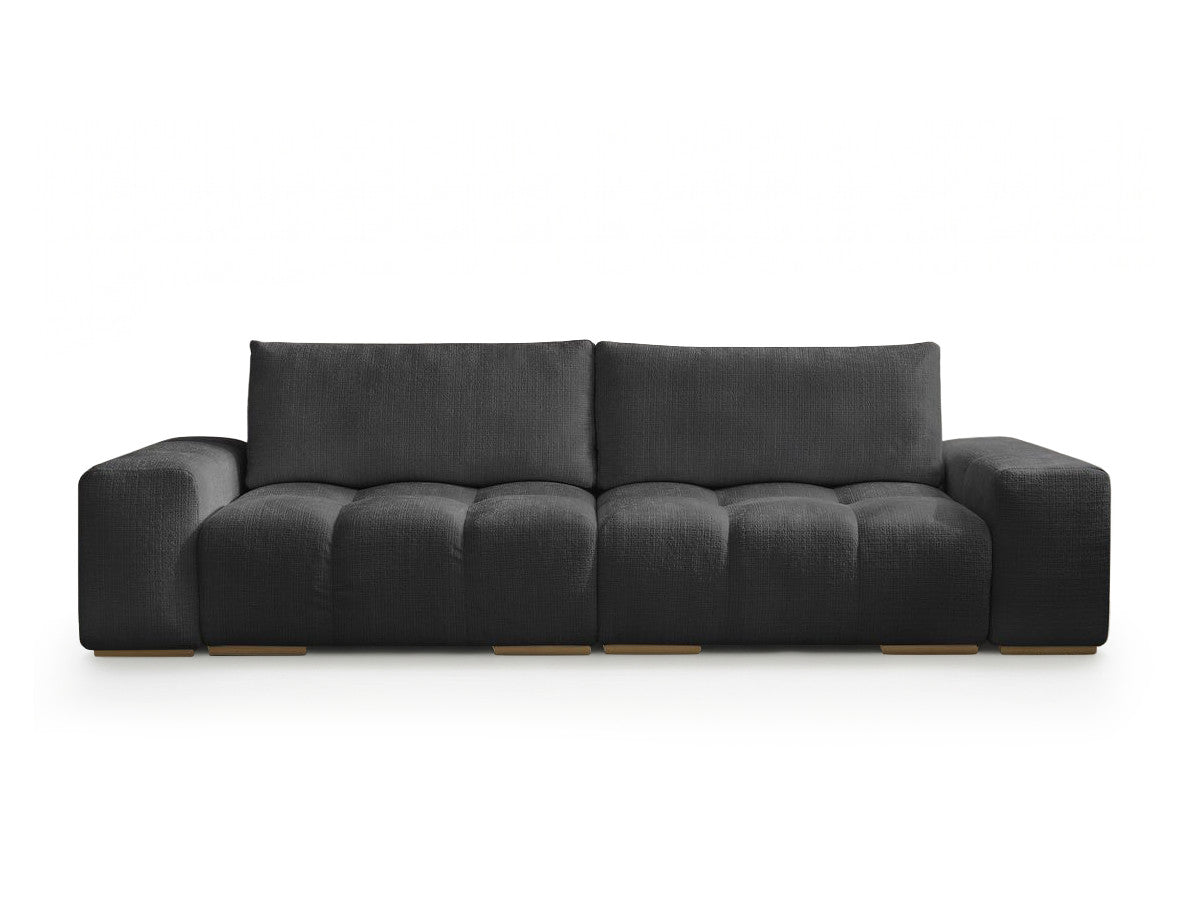 Canapé droit convertible coffre ANAKIN tissu texturé
