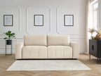 Canapé droit convertible coffre ARSENE tissu velours
