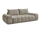 Canapé droit convertible coffre EVEREST tissu chiné