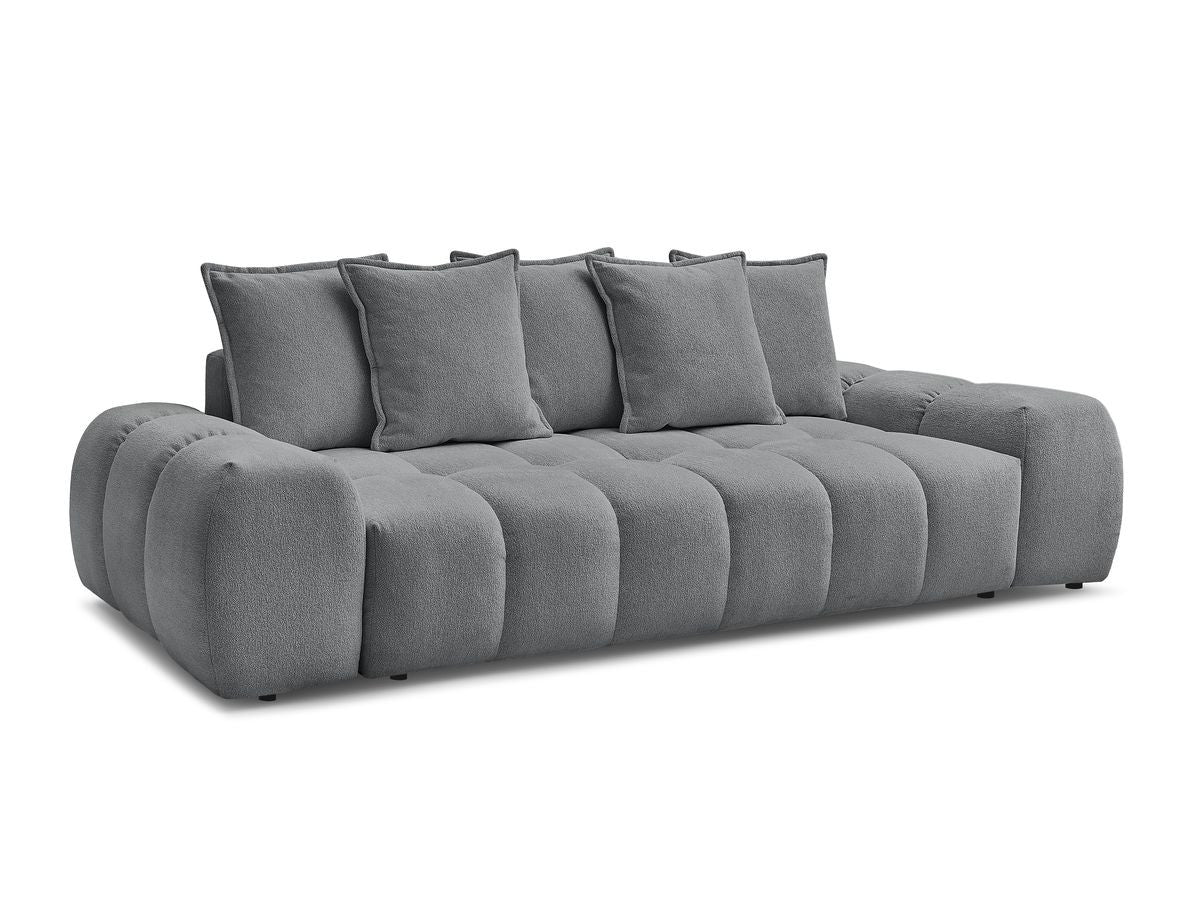 Canapé droit convertible coffre EVEREST tissu chiné