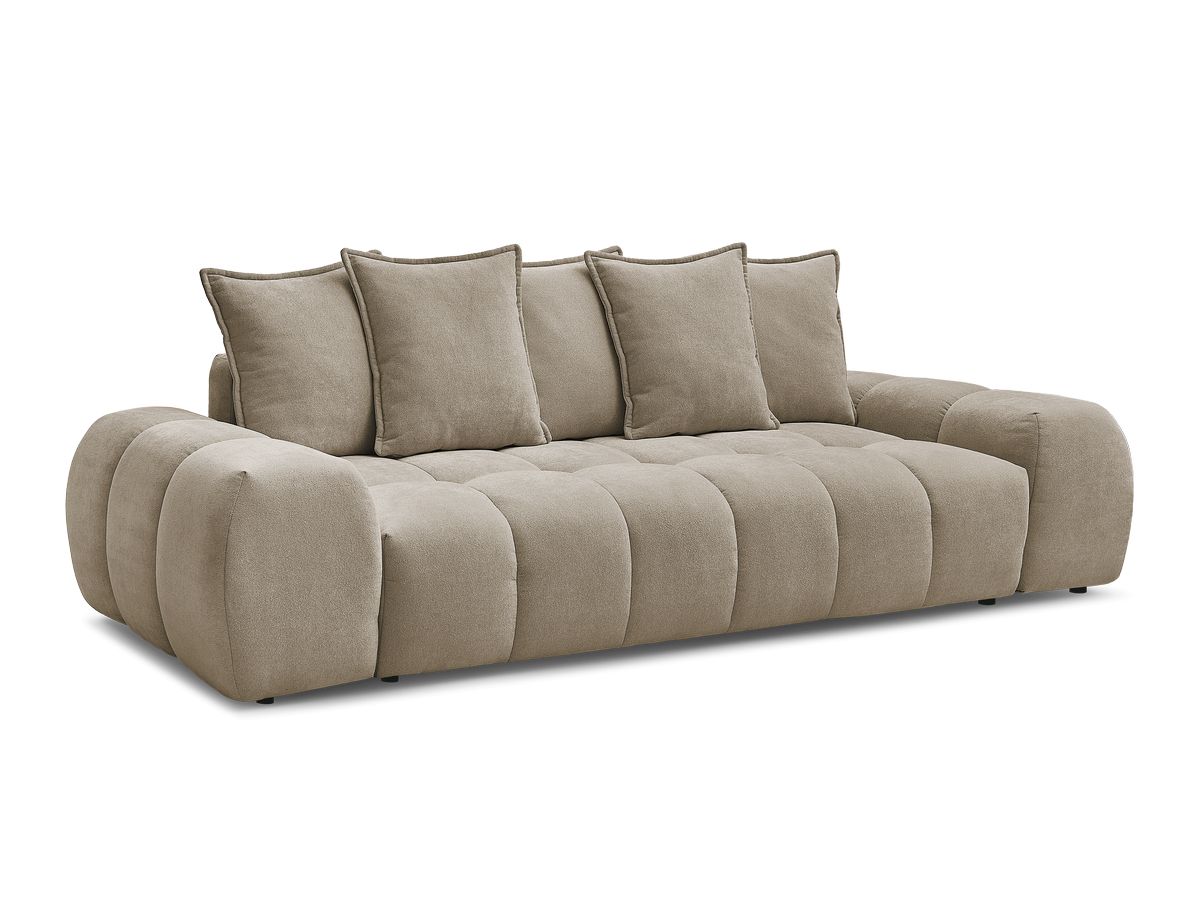 Canapé droit convertible coffre EVEREST tissu texturé