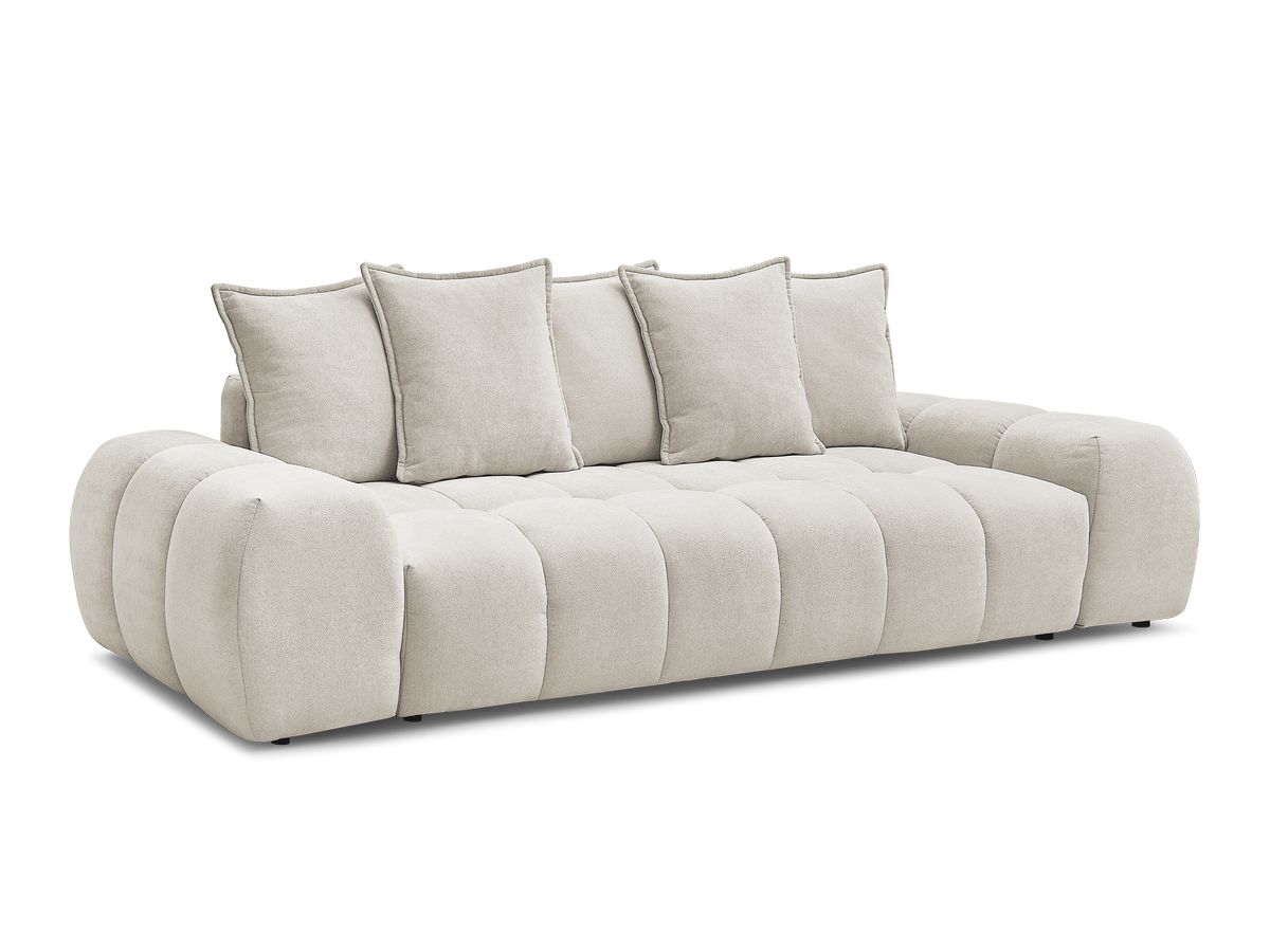 Canapé droit convertible coffre EVEREST tissu texturé