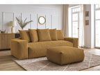 Canapé droit convertible coffre VOLTAIRE avec pouf