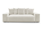 Canapé droit convertible coffre VOLTAIRE tissu chiné