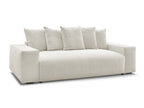 Canapé droit convertible coffre VOLTAIRE tissu chiné