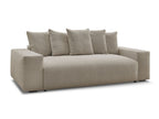 Canapé droit convertible coffre VOLTAIRE tissu chiné