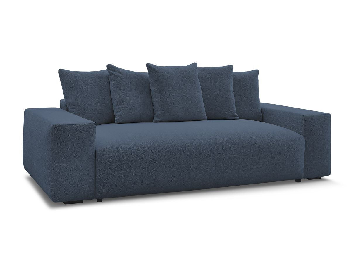 Canapé droit convertible coffre VOLTAIRE tissu chiné