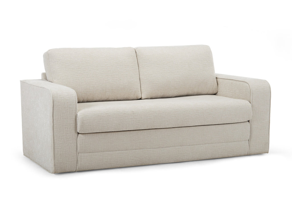 Canapé droit convertible déplimousse COME tissu texturé