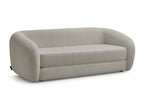Canapé droit convertible déplimousse NEYO tissu bouclette