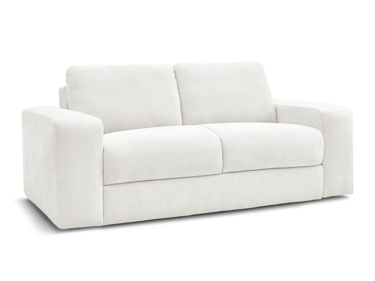 Canapé droit convertible IBIZA ouverture express tissu texturé