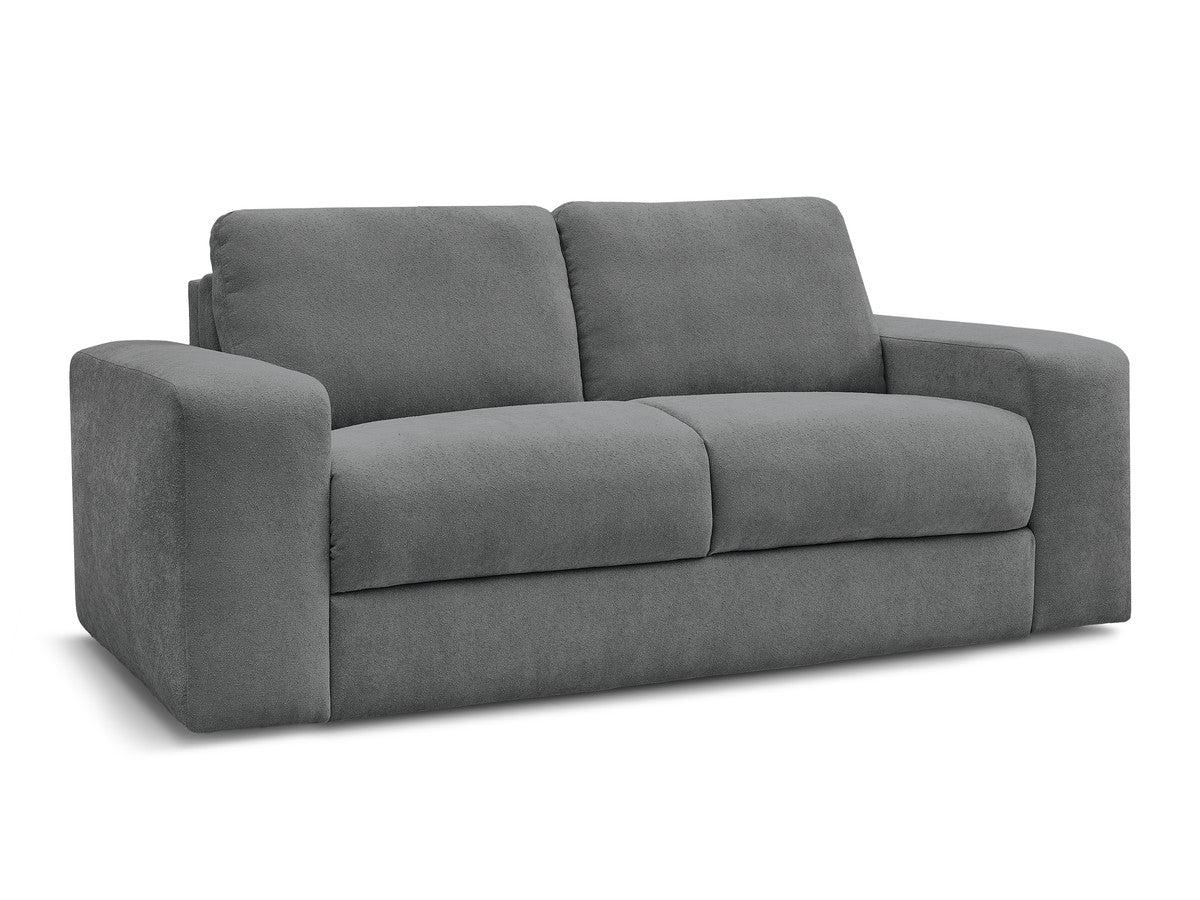 Canapé droit convertible IBIZA ouverture express tissu texturé