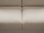 Canapé droit convertible KENAN ouverture express tissu bouclette