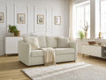 Canapé droit convertible LENNY ouverture express 2 plis tissu lisse