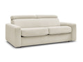 Canapé droit convertible MONACO ouverture express tissu lisse