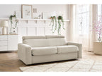 Canapé droit convertible MONACO ouverture express tissu lisse