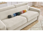 Canapé droit convertible MONACO ouverture express tissu lisse