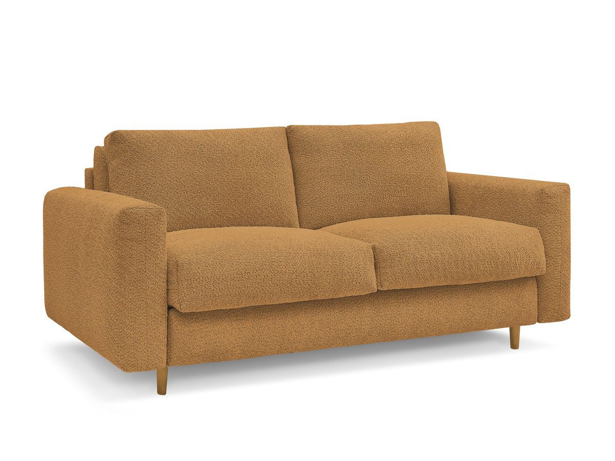 Canapé droit convertible NOUVEAU COCOONE ouverture express tissu bouclette