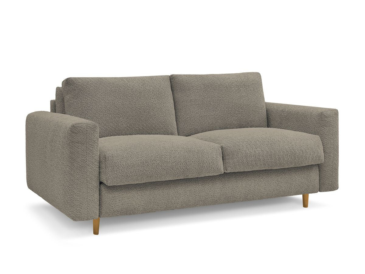 Canapé droit convertible NOUVEAU COCOONE ouverture express tissu bouclette