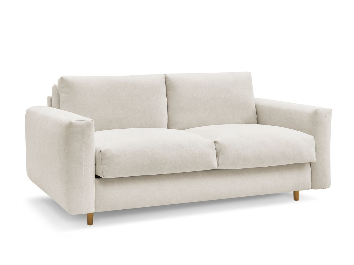 Canapé droit convertible NOUVEAU COCOONE ouverture express tissu lisse