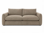 Canapé droit convertible ouverture express 3 places ARCHI tissu velours côtelé gaufré