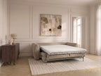 Canapé droit convertible ouverture express 3 places ARCHI tissu velours côtelé gaufré