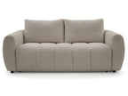 Canapé droit convertible ouverture express 3 places FUJI tissu bouclette