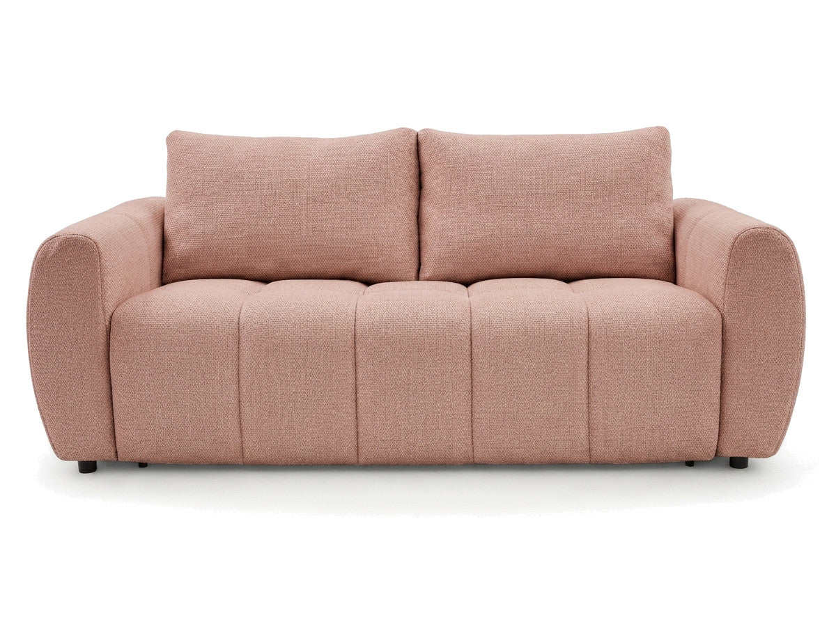 Canapé droit convertible ouverture express 3 places FUJI tissu chiné