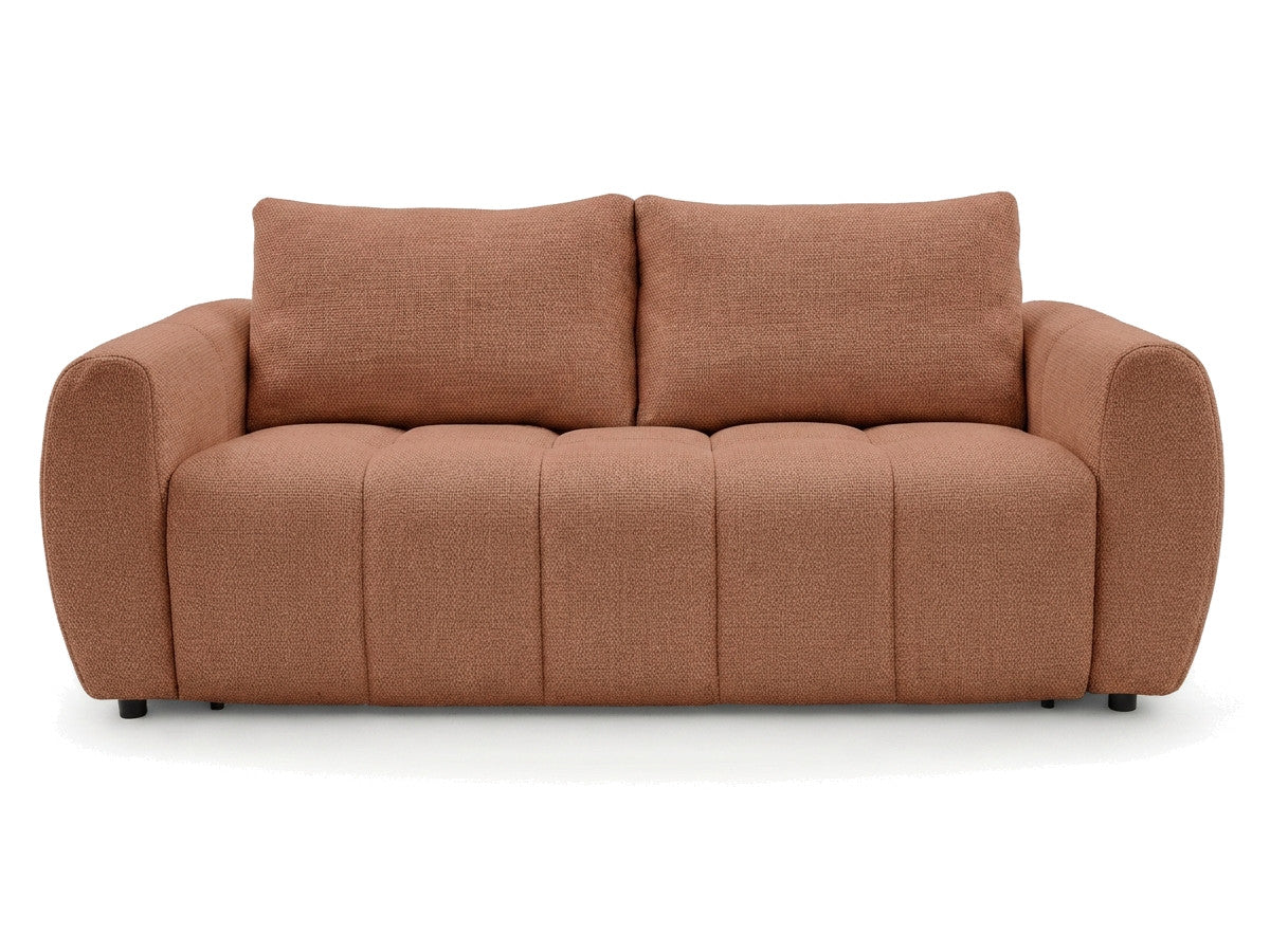 Canapé droit convertible ouverture express 3 places FUJI tissu chiné