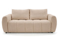 Canapé droit convertible ouverture express 3 places FUJI tissu chiné