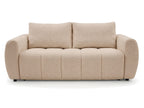 Canapé droit convertible ouverture express 3 places FUJI tissu chiné