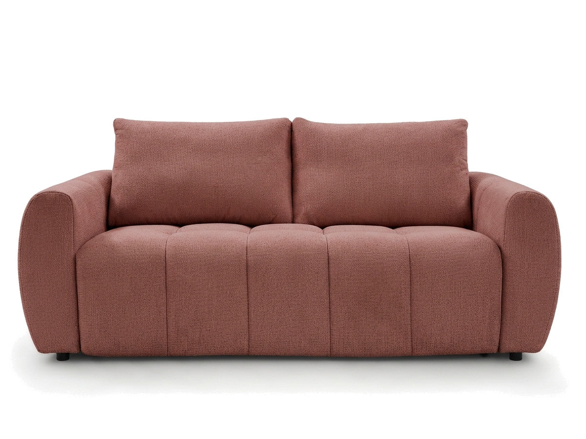 Canapé droit convertible ouverture express 3 places FUJI tissu chiné