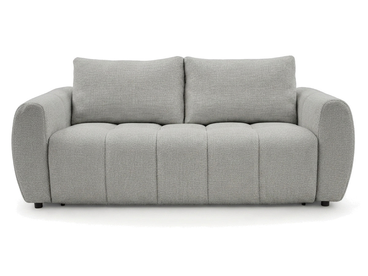 Canapé droit convertible ouverture express 3 places FUJI tissu chiné