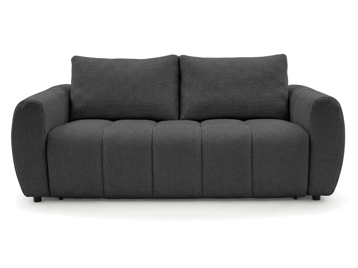 Canapé droit convertible ouverture express 3 places FUJI tissu chiné